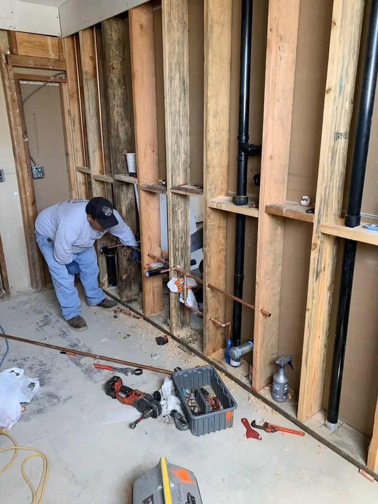 Commercial rough-in plumbing for Water Heater Replacement in Castle Acres